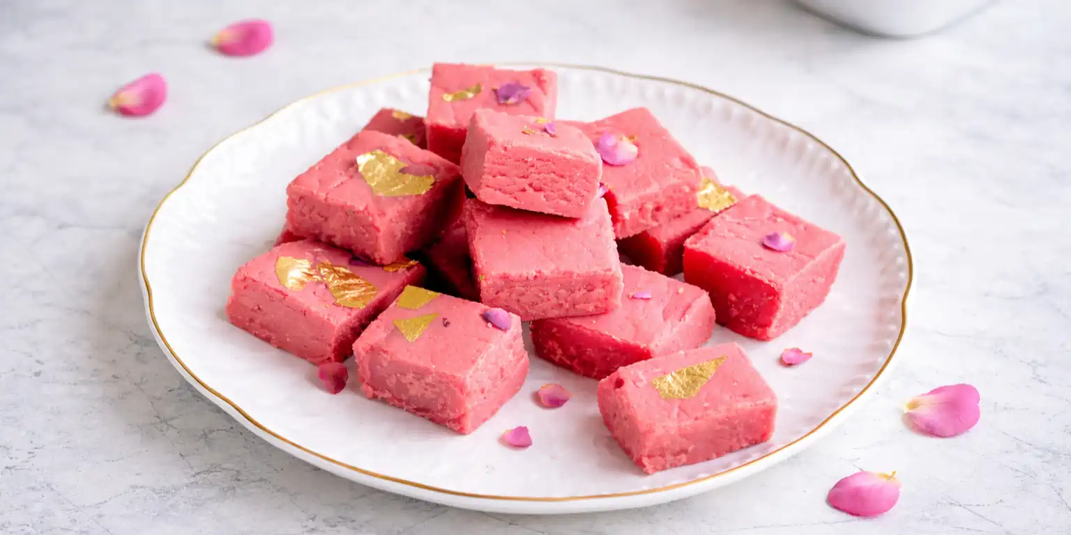 rose barfi recipe