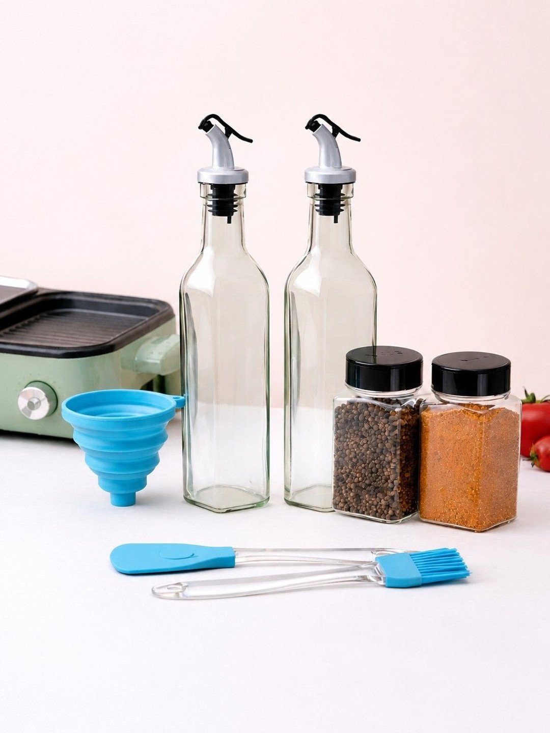 Cocinaire White 2026 Glass Easy to Clean Oil Dispenser