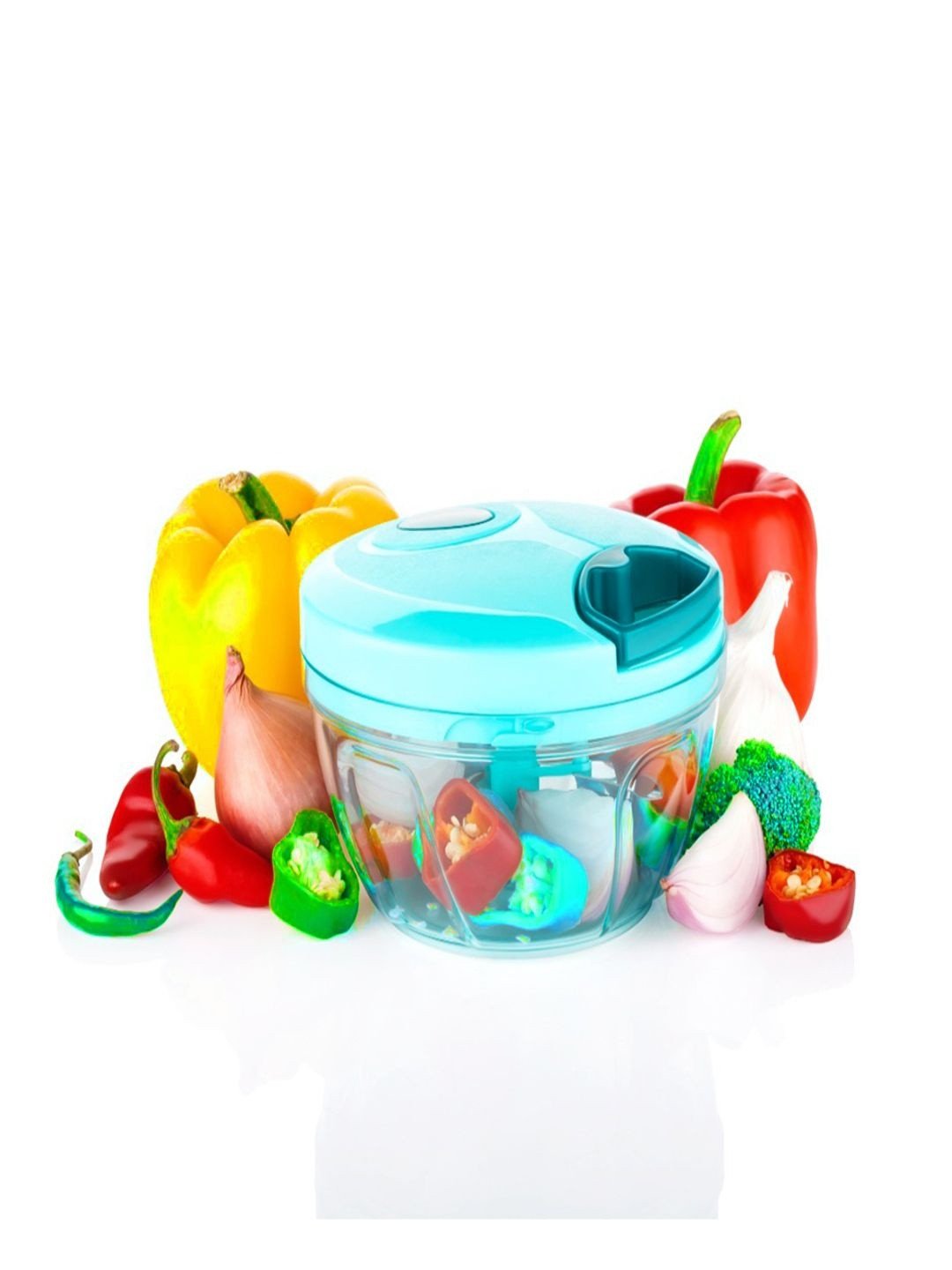 Craftlayout Transparent Manual Pull Vegetable Cutter Chopper 450 Ml