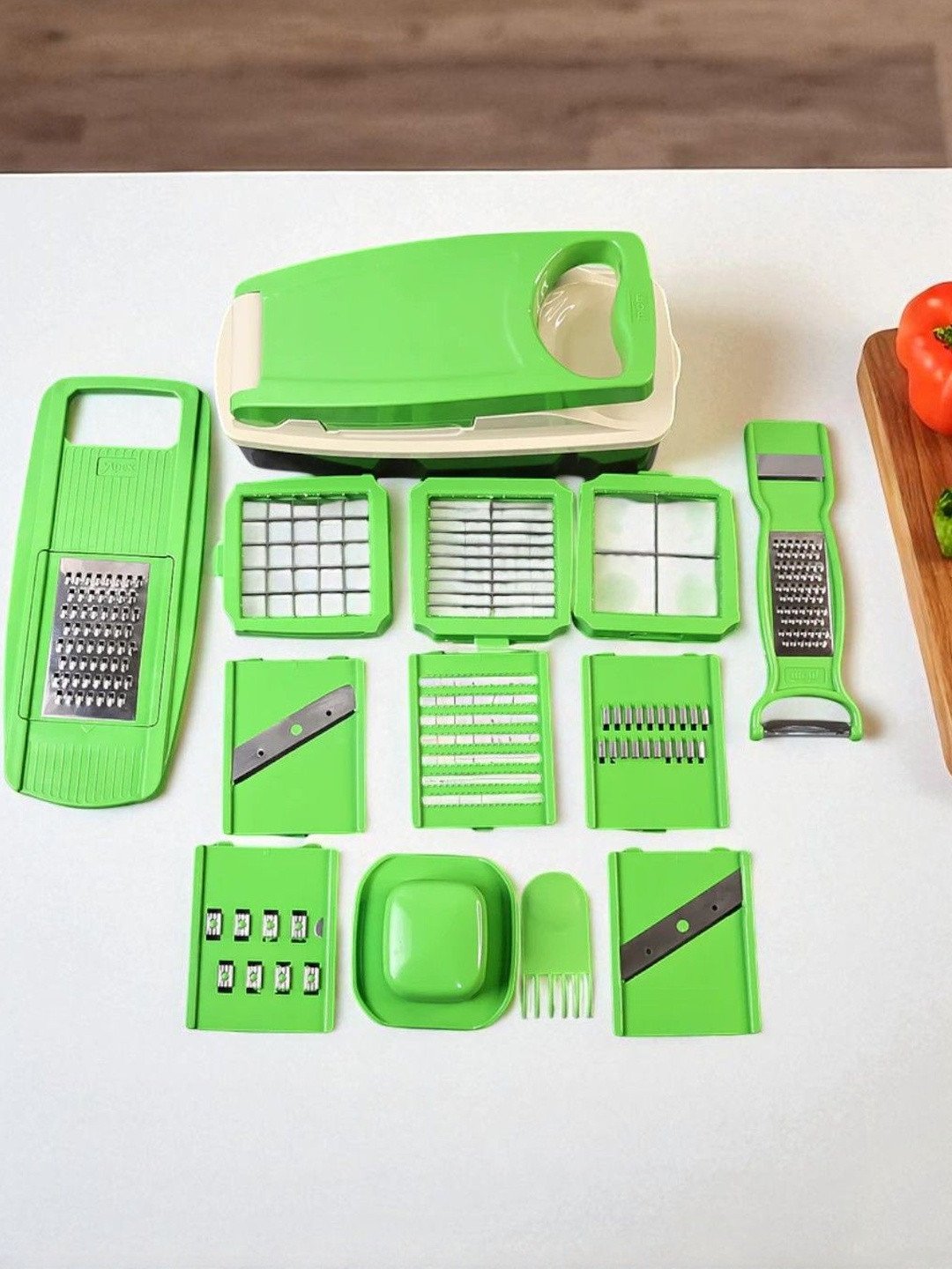 DeoDap 14-in-1 Nicer Dicer Multipurpose Vegetable & Fruit Chopper