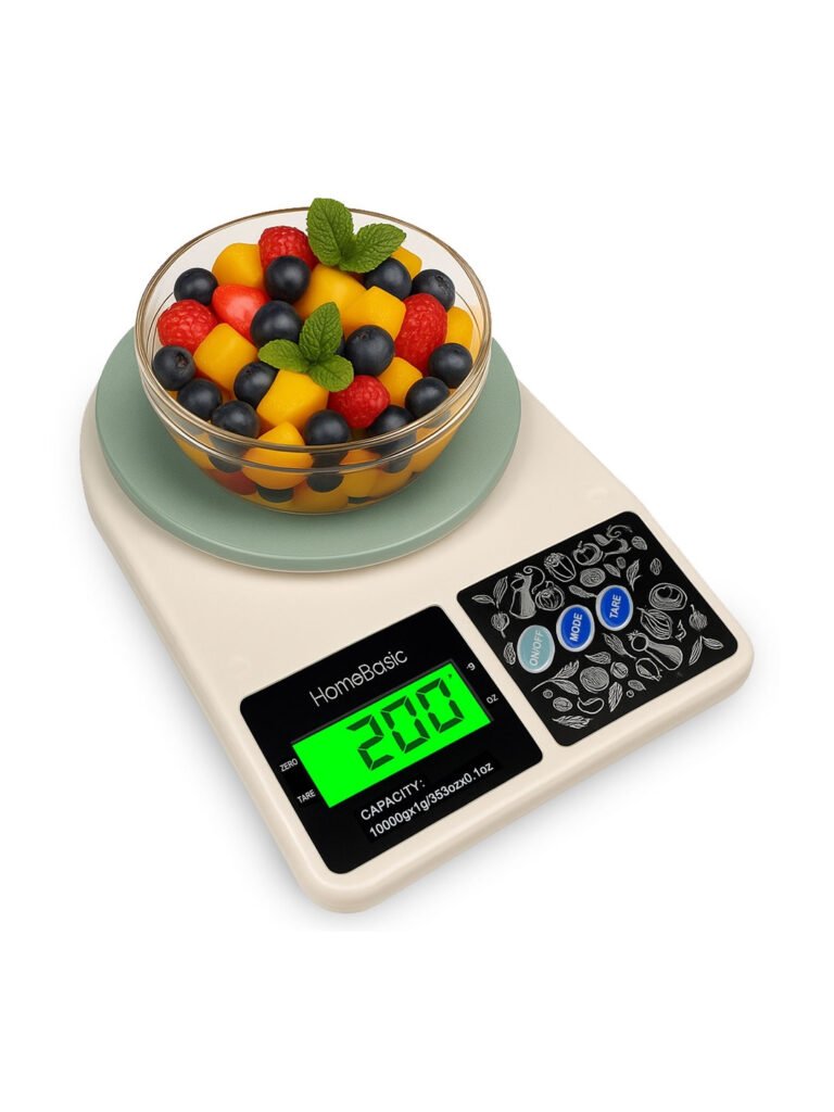 HOMEBASIC White Digital Kitchen Scale