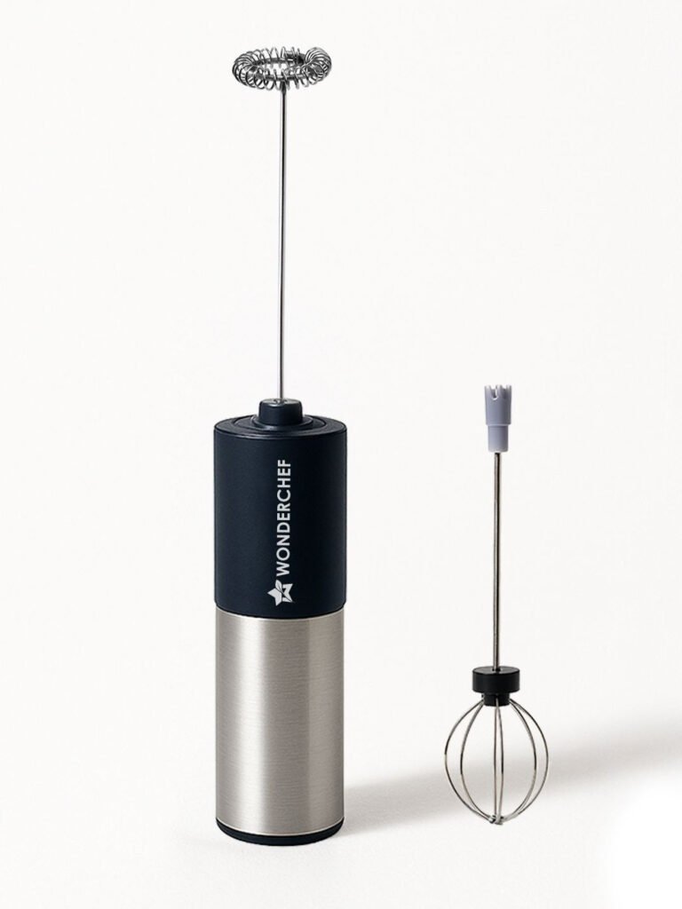 Wonderchef Black Stainless Steel Milk Frother & Whisk